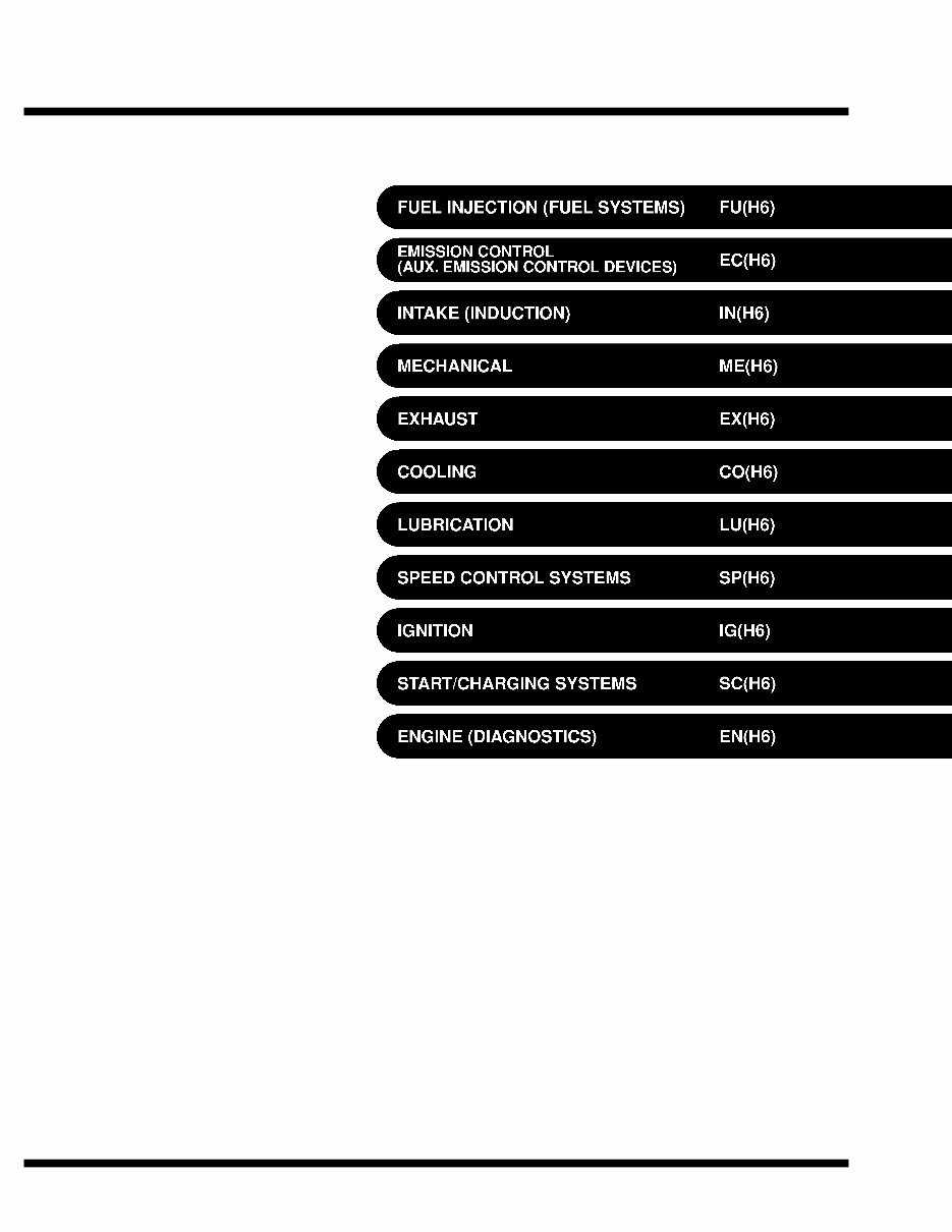 2002 SUBARU LEGACY BE BH BT Service and Repair Manual preview img 4