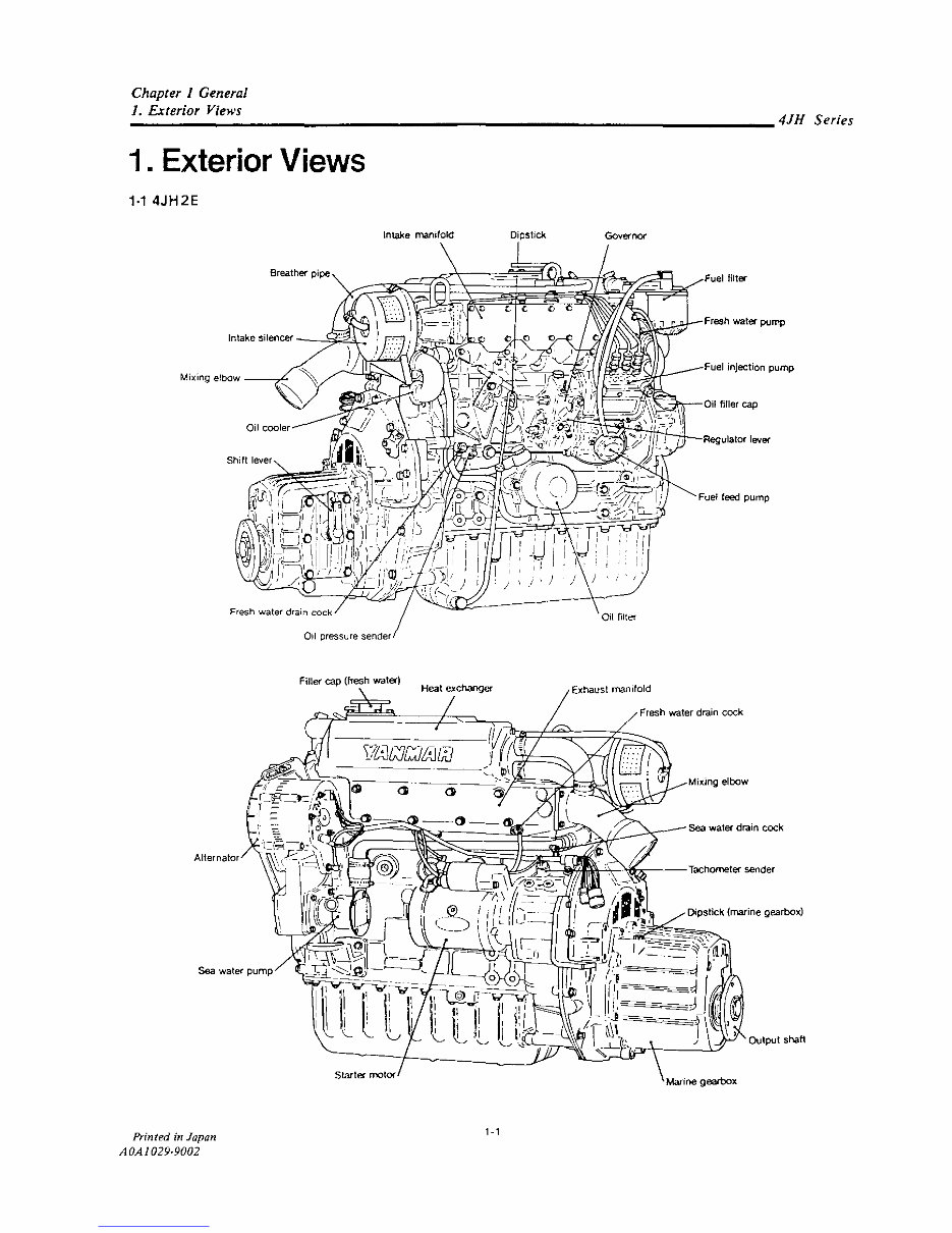 Yanmar Marine Diesel Engine 4JH2 Series Service Repair Manual preview img 7
