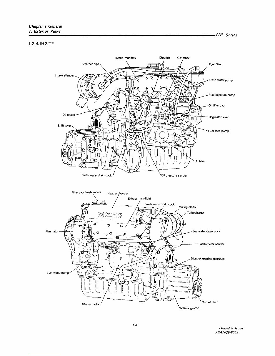 Yanmar Marine Diesel Engine 4JH2 Series Service Repair Manual preview img 8