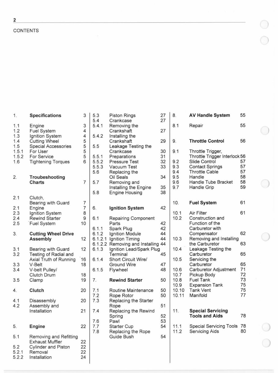 Stihl TS700 TS800 Stone Cutter Full Service & Repair Manual preview img 3