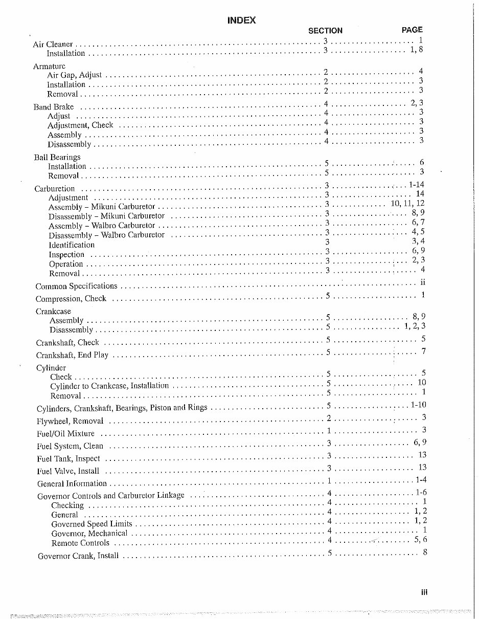 Briggs & Stratton Two Cycle Engine Workshop Service Repair Manual preview img 5