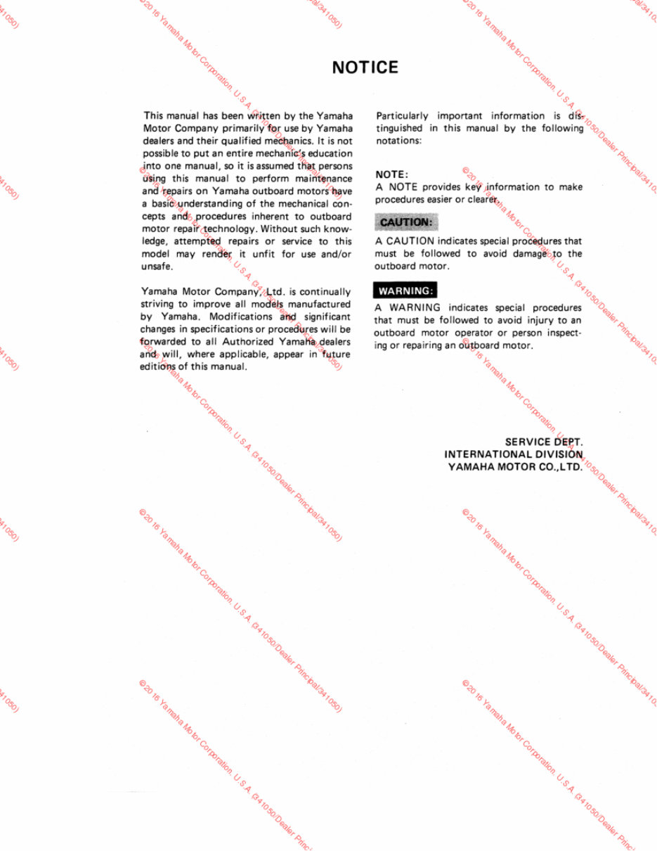 Yamaha Outboard 4SJ Service Repair Maintenance Factory Professional Manual preview img 2