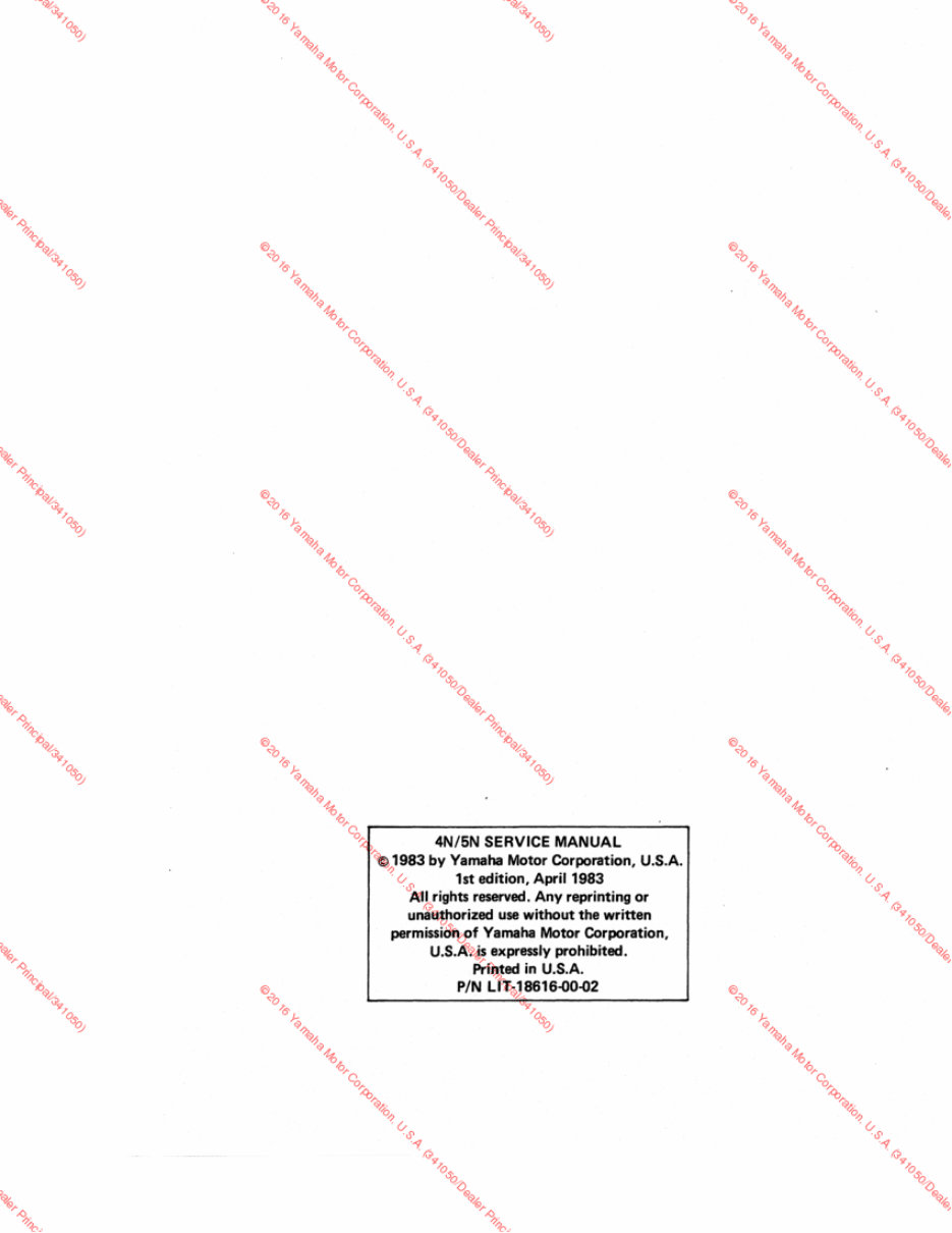 Yamaha Outboard 4SJ Service Repair Maintenance Factory Professional Manual preview img 3