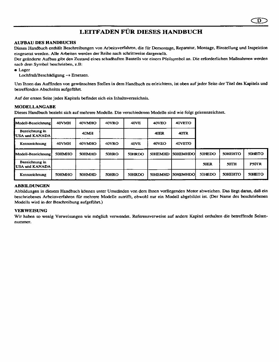 1995-2001 YAMAHA 40 50HP 2-STROKE OUTBOARD Repair Manual preview img 5