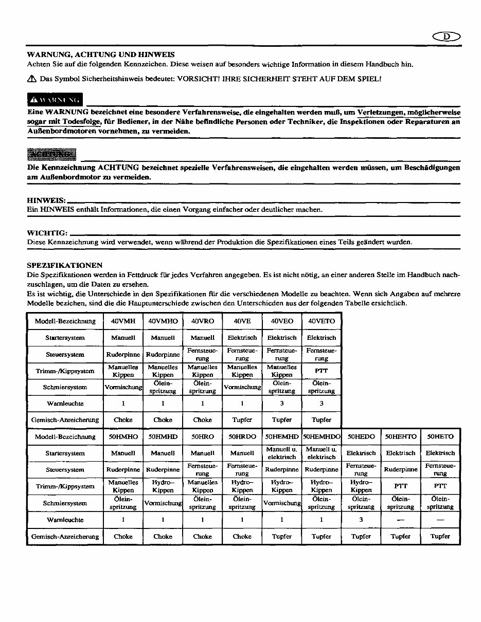 1995-2001 YAMAHA 40 50HP 2-STROKE OUTBOARD Repair Manual preview img 9