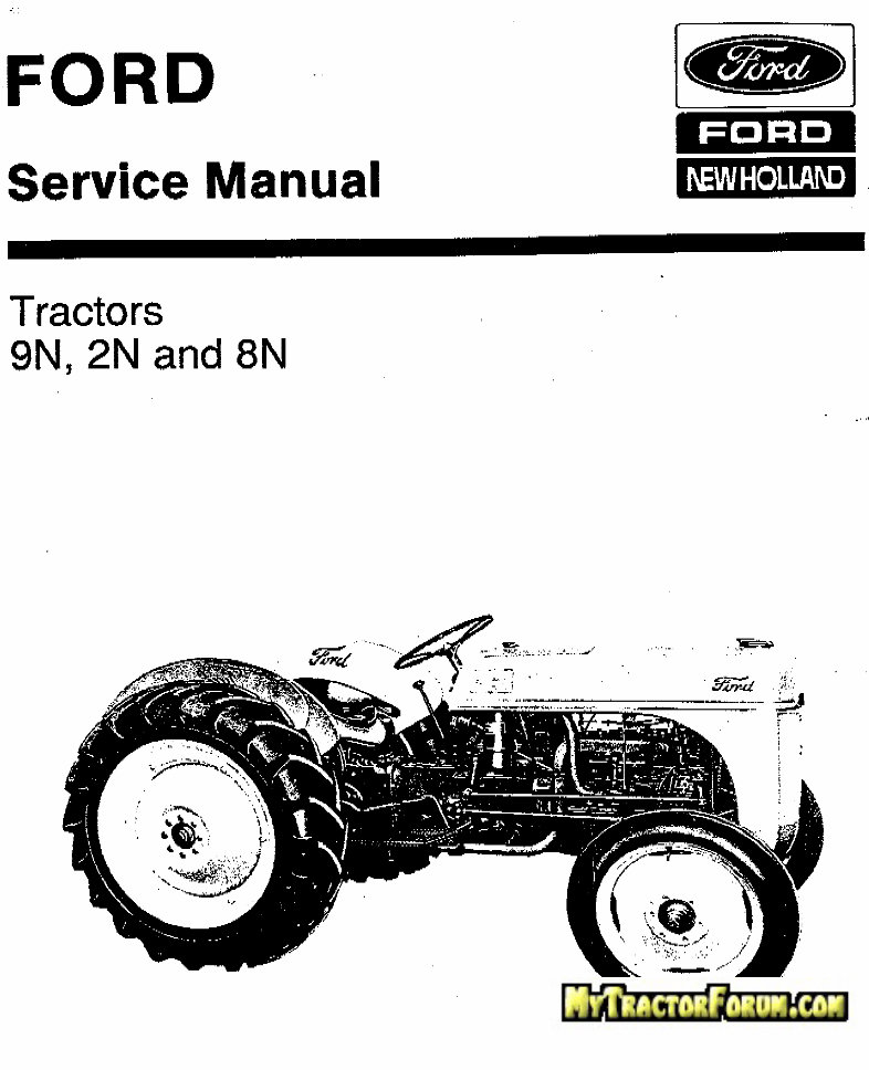 1939-1952 Ford New Holland 9N 2N 8N Tractor Repair Manual preview img 1