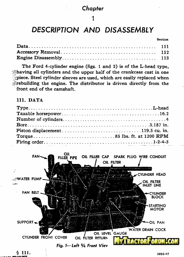 1939-1952 Ford New Holland 9N 2N 8N Tractor Repair Manual preview img 9