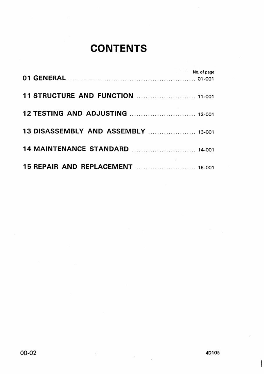 Komatsu 4D105-3 and S4D105-3 Diesel Engine Complete Workshop Service Repair Manual preview img 2