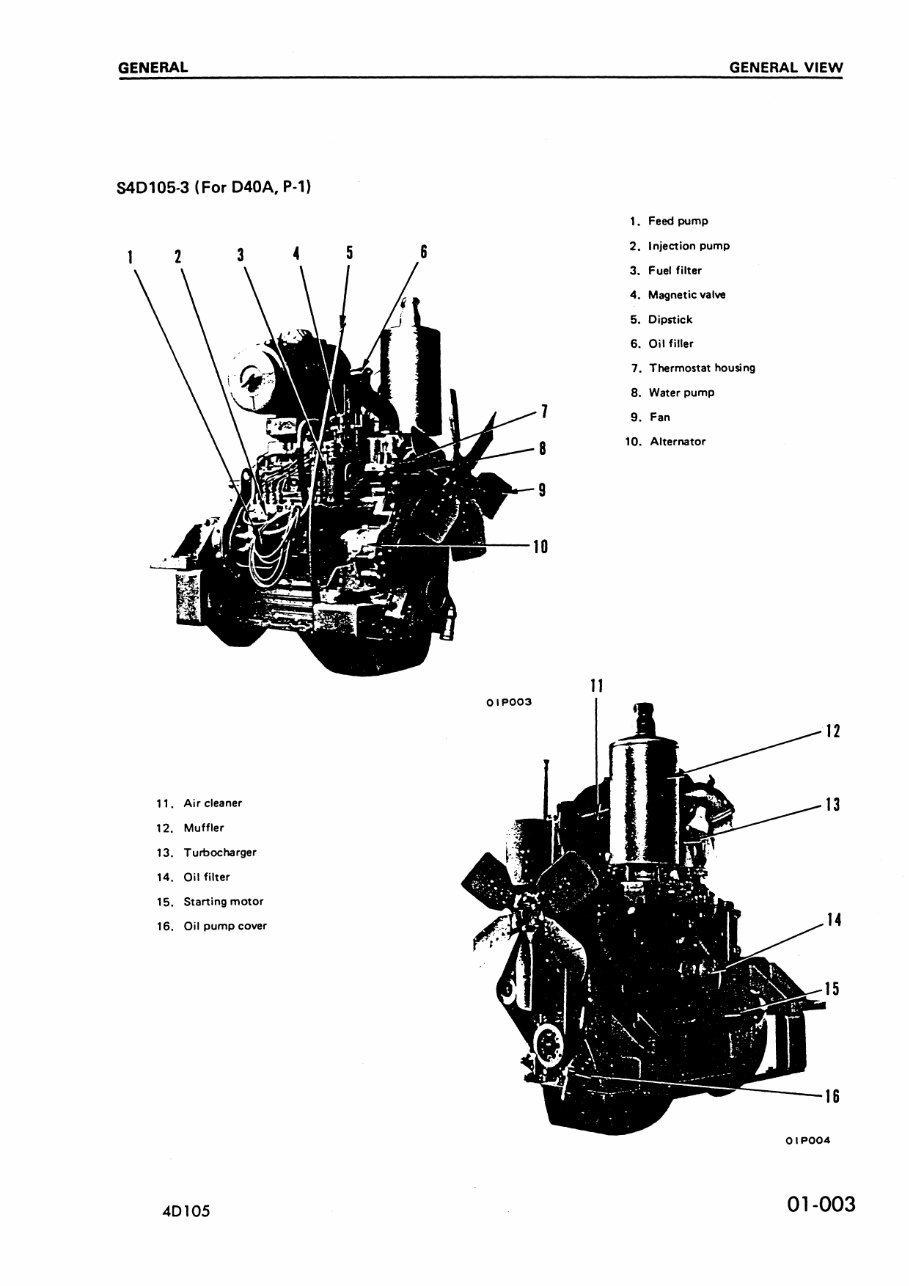 Komatsu 4D105-3 and S4D105-3 Diesel Engine Complete Workshop Service Repair Manual preview img 5