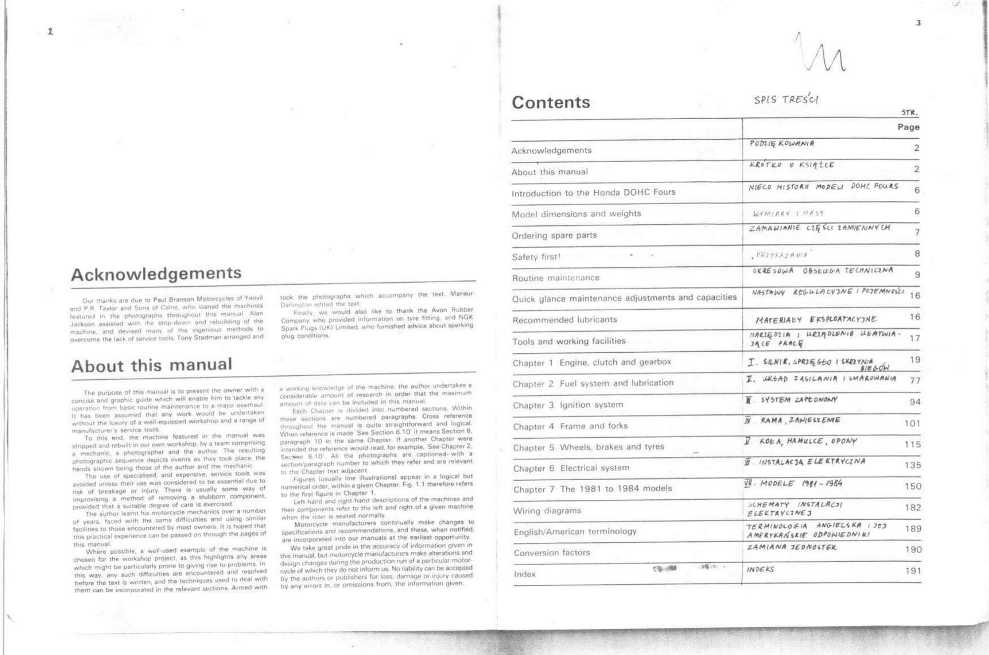 1978-1984 Honda CB750 CB900 Dohc Fours Service & Repair Manual preview img 3