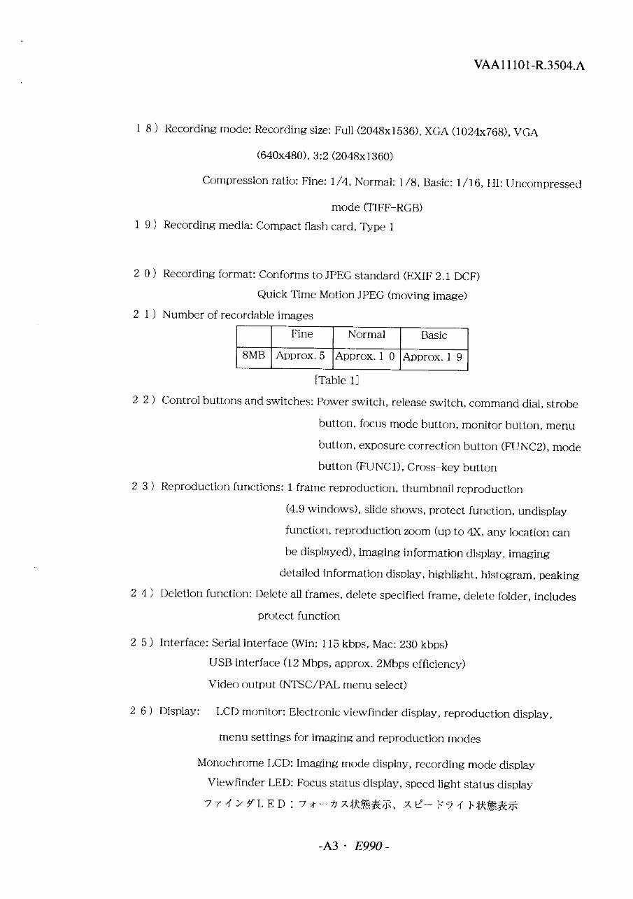 Nikon Coolpix 990 Repair Manual & Parts List preview img 5
