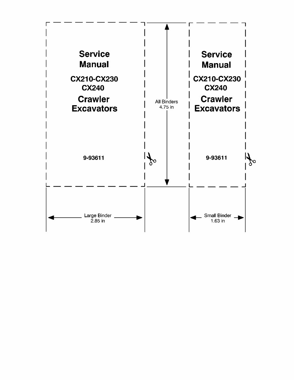 CASE CX210 CX230 CX240 Crawler Excavator Service Repair Manual preview img 1