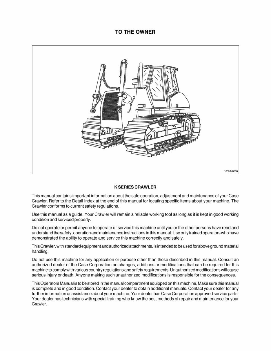 CASE 1850K TIER 3 Crawler DOZER BULLDOZER Service Repair Manual preview img 6