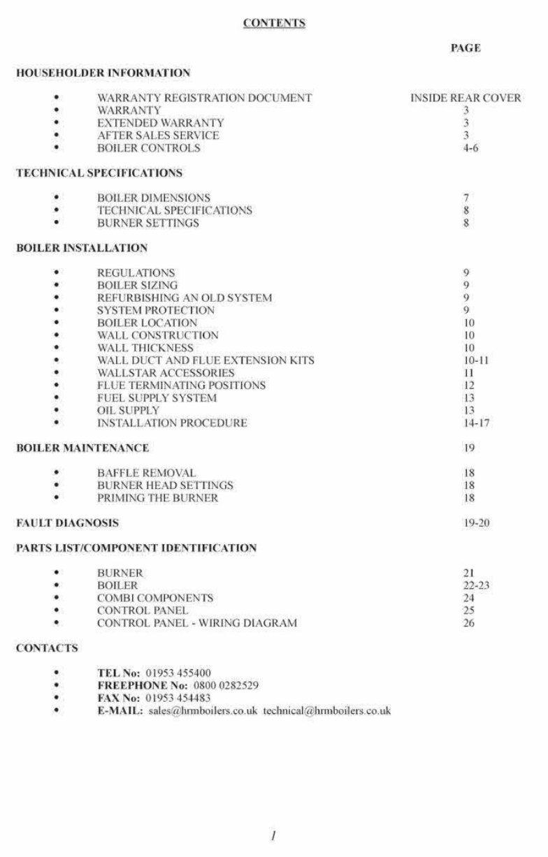 HRM Wallstar Combi Boiler Maintenance Manual EManualOnline HRM Wallstar Combi Boiler Maintenance Manual EManualOnline