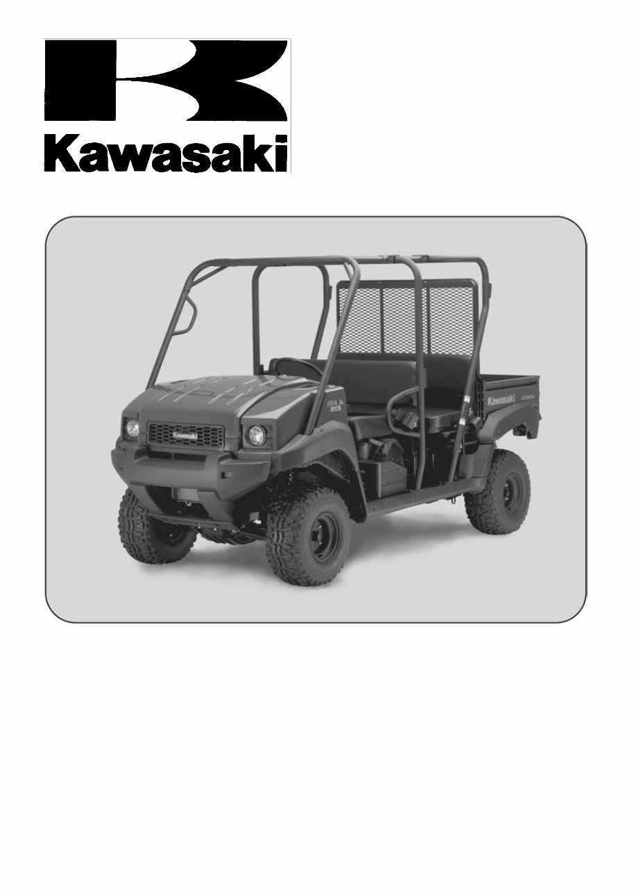 2009-2017 Kawasaki Mule 4010 4x4 Service and Repair Manual preview img 1