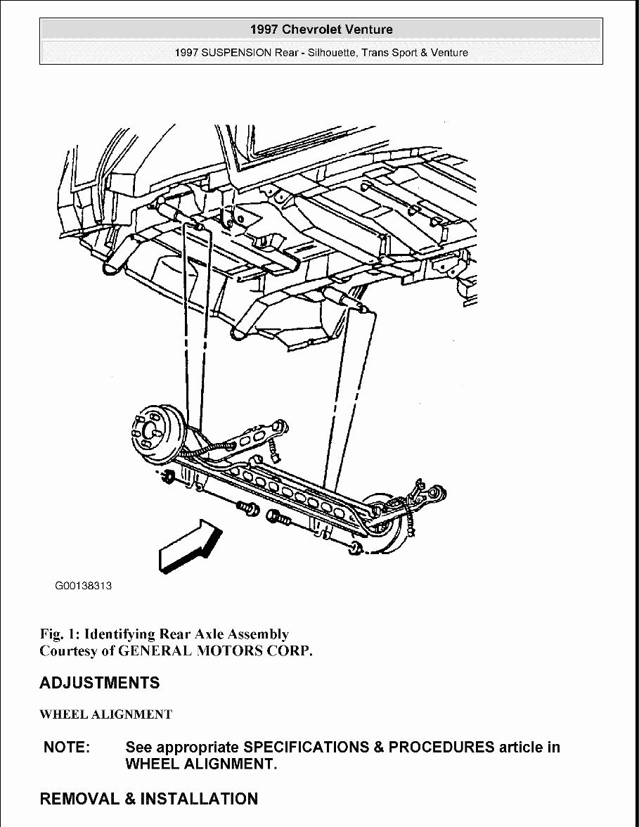 2003 Oldsmobile Silhouette Service & Repair Manual Software preview img 2
