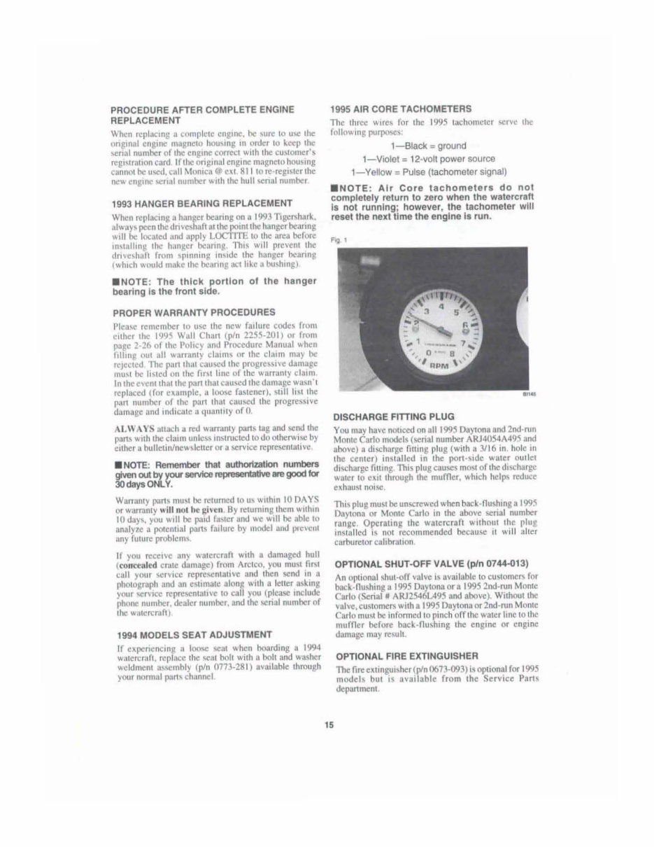 1994 Arctic Cat Tigershark PWC Watercraft Factory Service Manual Barracuda Daytona Monte Carlo 640 Montego 650 Montego Deluxe 65 preview img 8