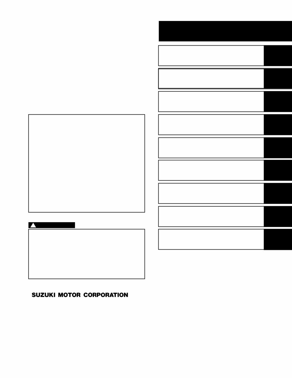 2002-2009 Suzuki DL1000 V-Strom Workshop Service & Parts Repair Manual 2002 2003 2004 2005 2006 2007 2008 2009 preview img 1