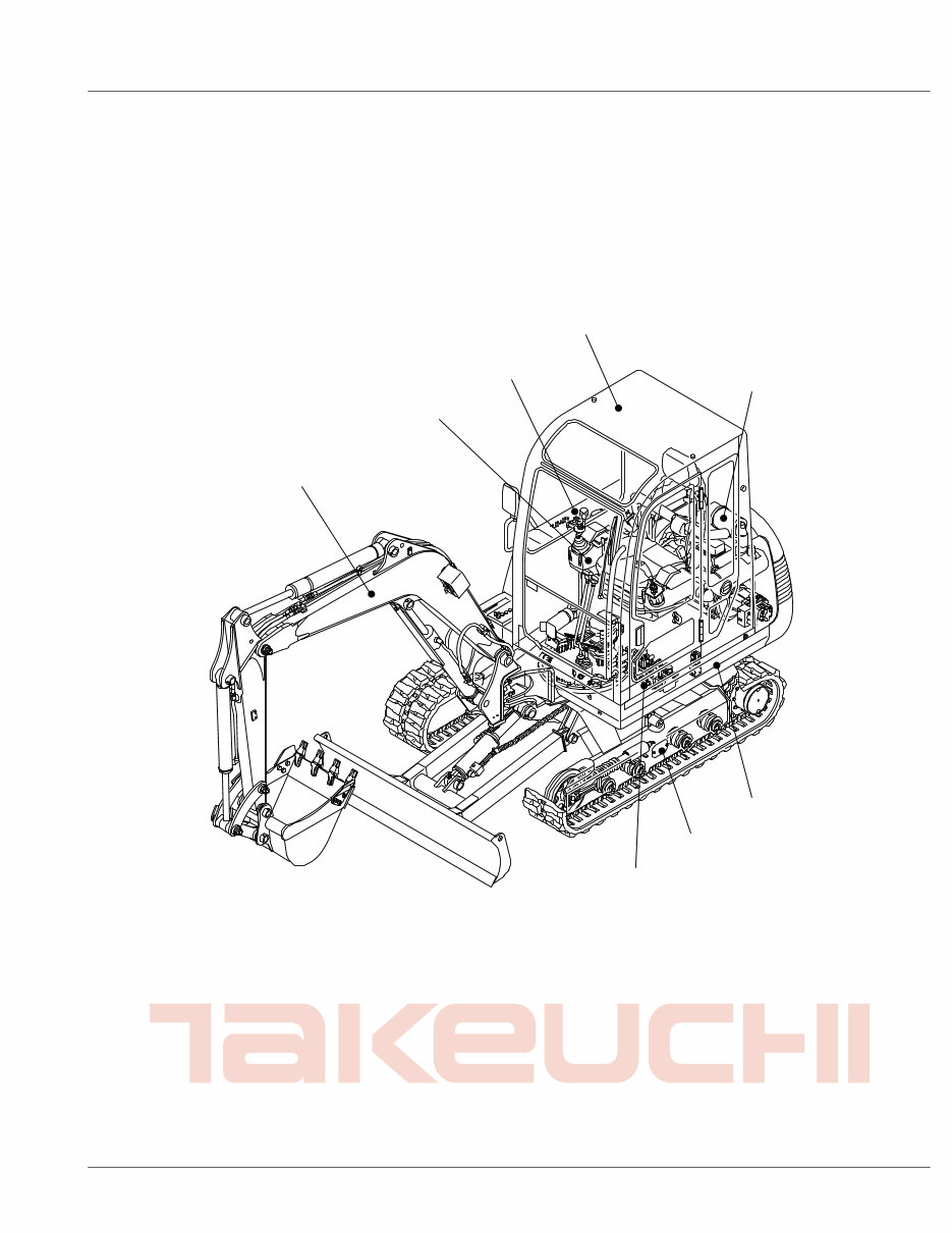Takeuchi TB135 Compact Excavator Illustrated Master Parts List Manual ! (SN: 13510004 and up) preview img 1