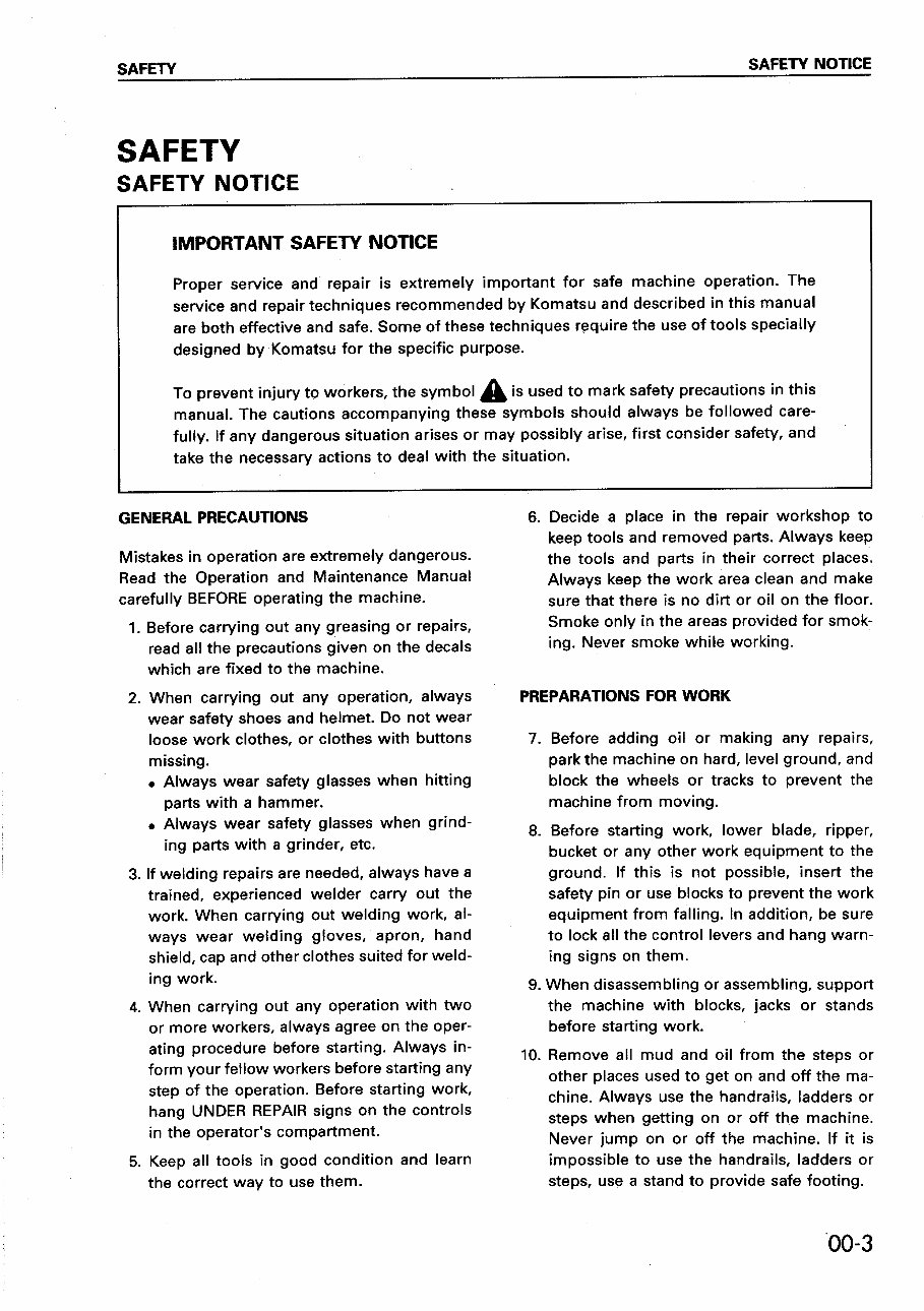 Komatsu S6D110-1 SA6D110-1 Diesel Engine Service Repair Workshop Manual preview img 5
