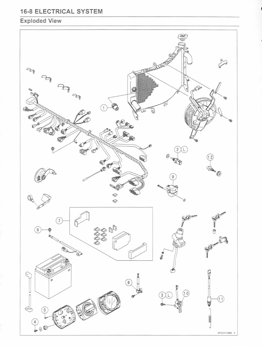 2004 Kawasaki Ninja ZX6R Wiring Diagram preview img 8