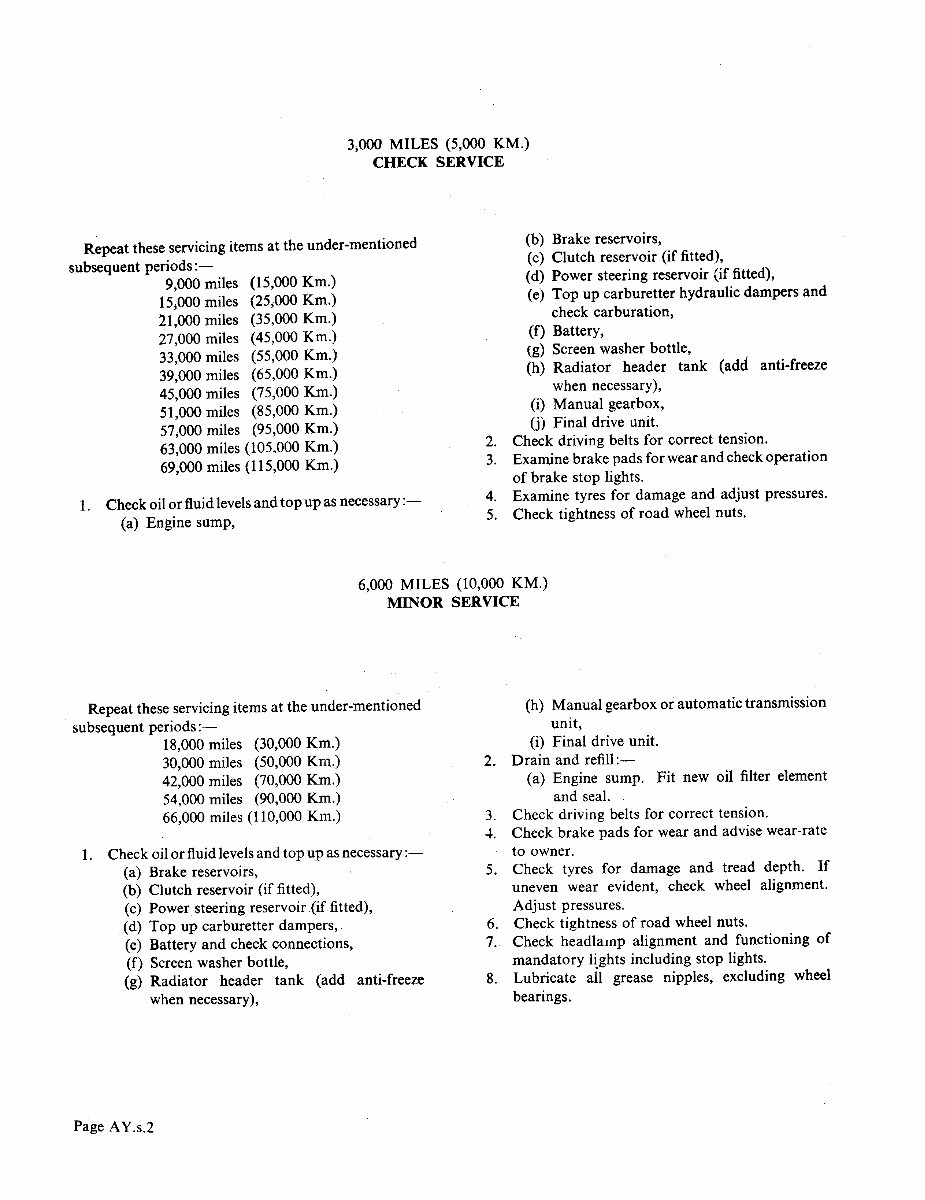 Jaguar 4.2, E and 2+2 suppl Service Manual preview img 4