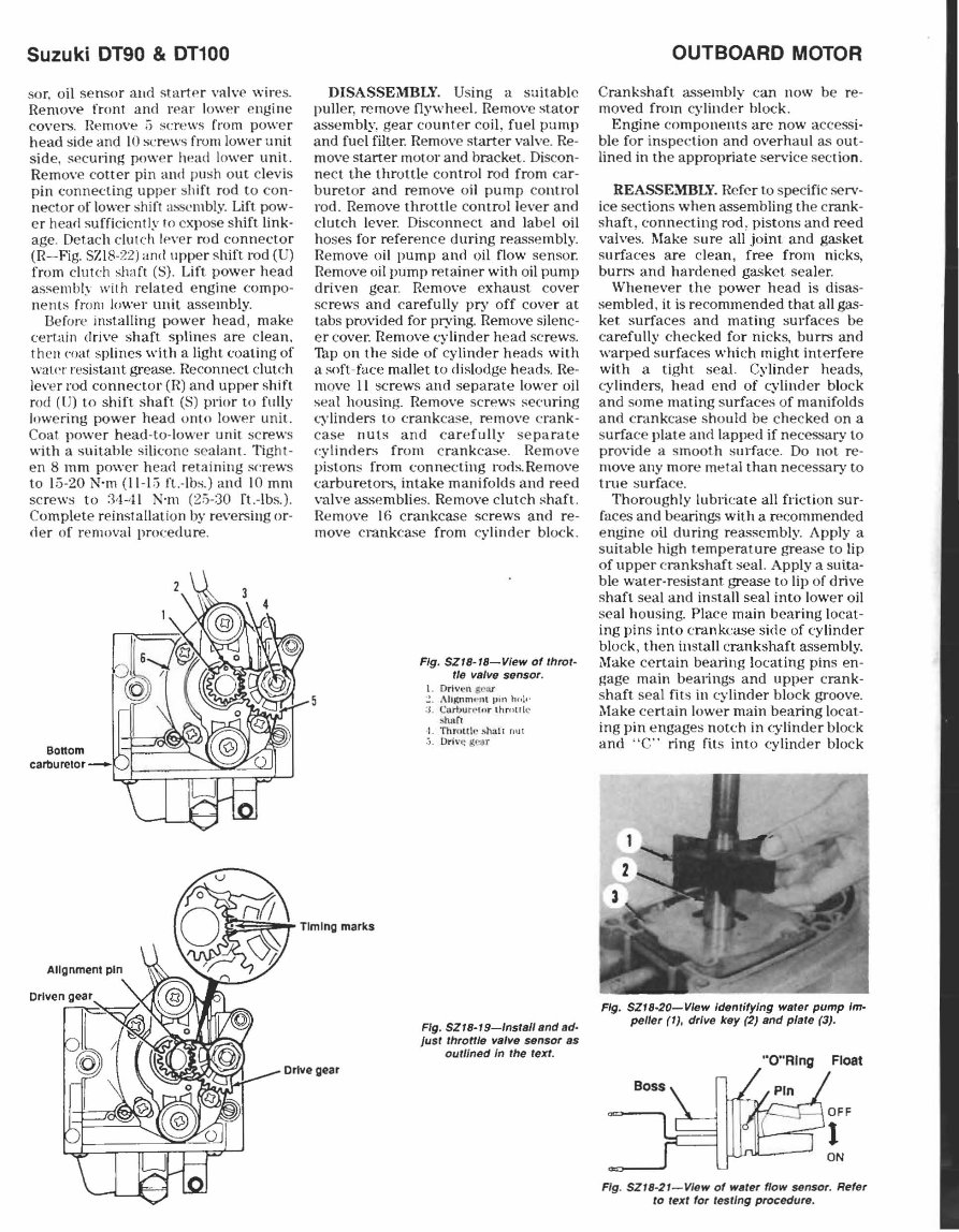 Suzuki Outboard DT90 DT100 DT115 DT140 DT150 DT150SS DT175 DT200 Service Repair Workshop Manual preview img 7