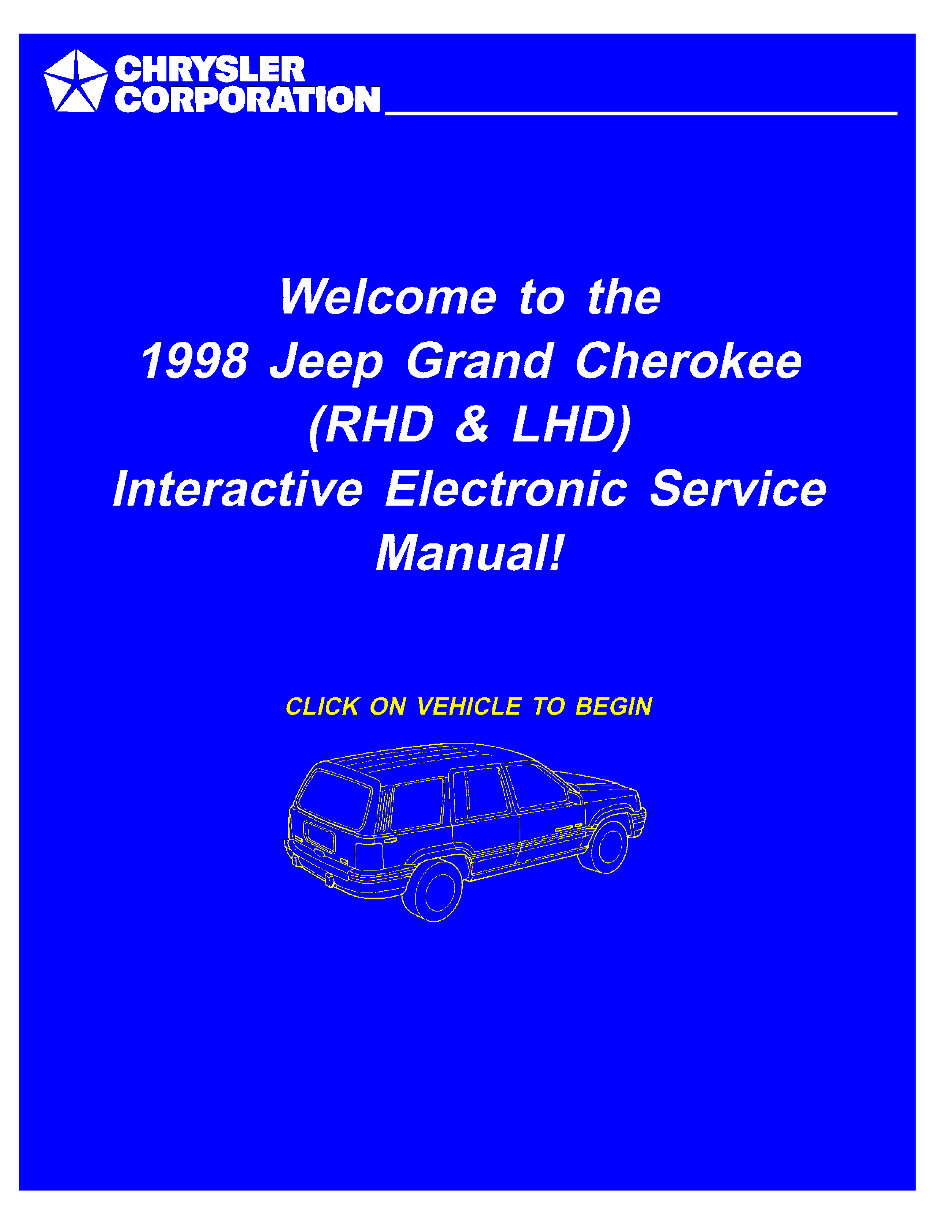1998 Jeep Grand Cherokee Zj Service & Repair Manual preview img 1