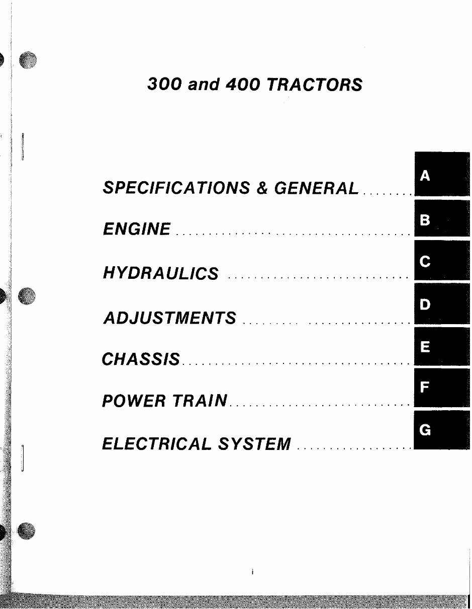 Allis-Chalmers 300 & 400 Series Lawn Tractors Service & Repair Manual preview img 3