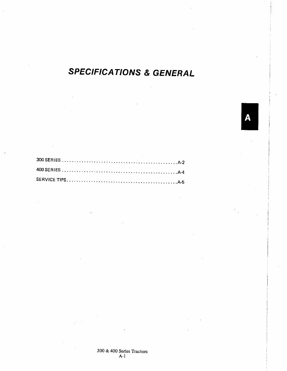 Allis-Chalmers 300 & 400 Series Lawn Tractors Service & Repair Manual preview img 7