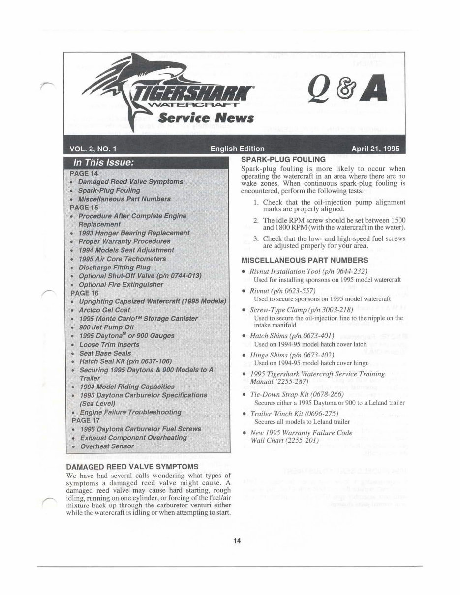 1996 ARCTIC CAT TIGERSHARK MONTE CARLO 770 Factory Service & Work Shop Manual preview img 8