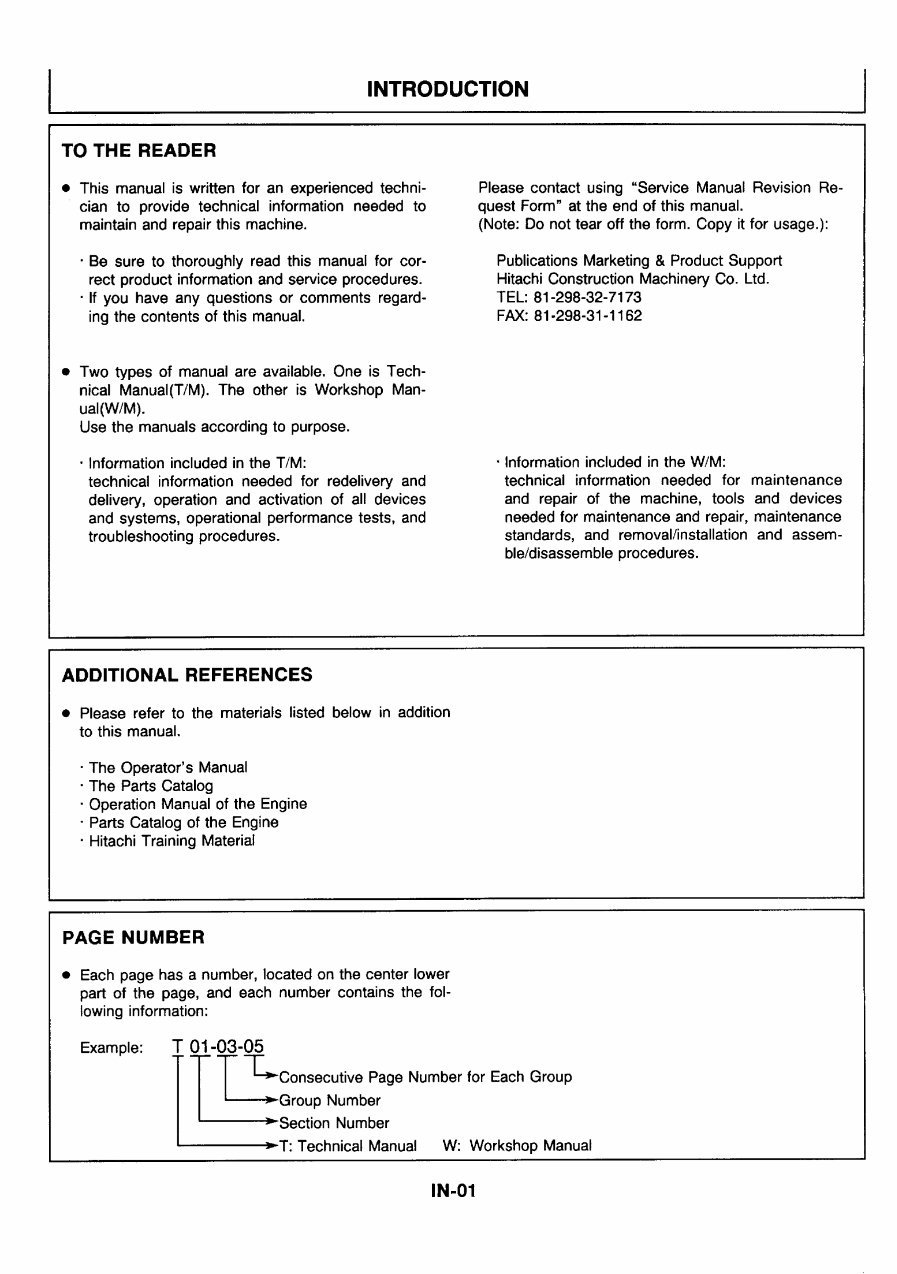 HITACHI EX33MU EX58MU Excavator Service Manual preview img 2