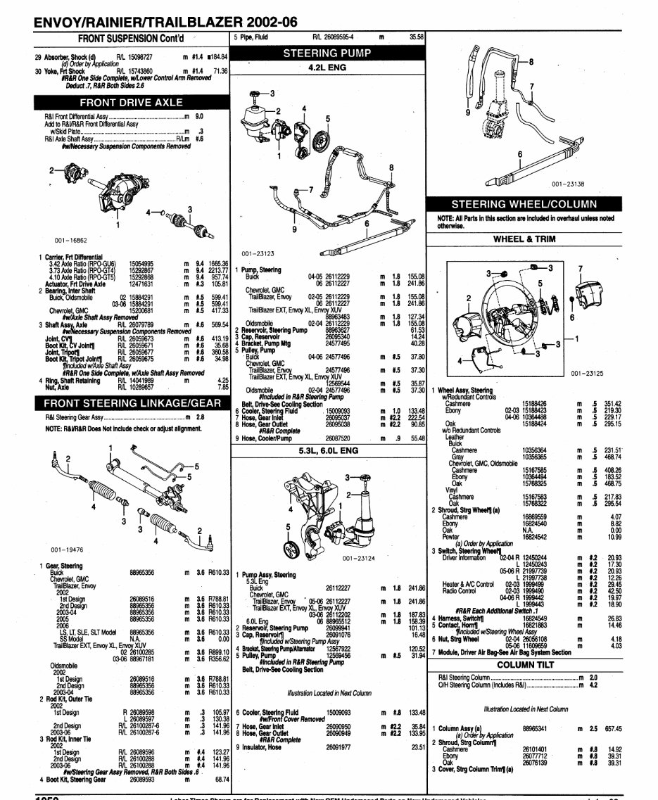 2002-2006 GMC Envoy Parts Catalog preview img 10