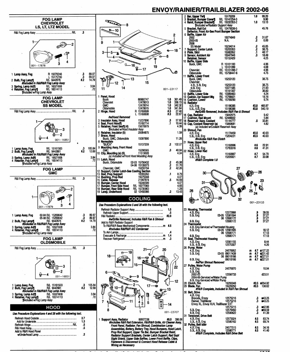 2002-2006 GMC Envoy Parts Catalog preview img 5