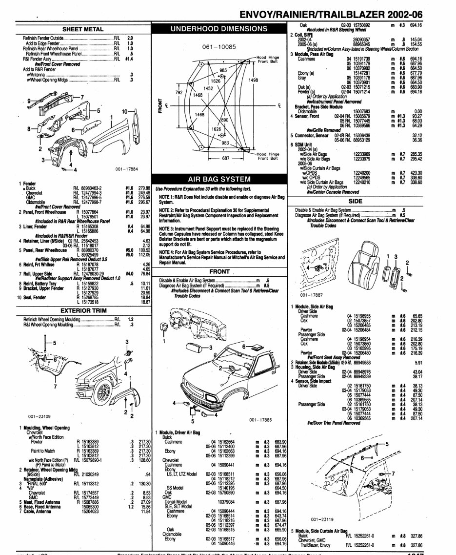2002-2006 GMC Envoy Parts Catalog preview img 7