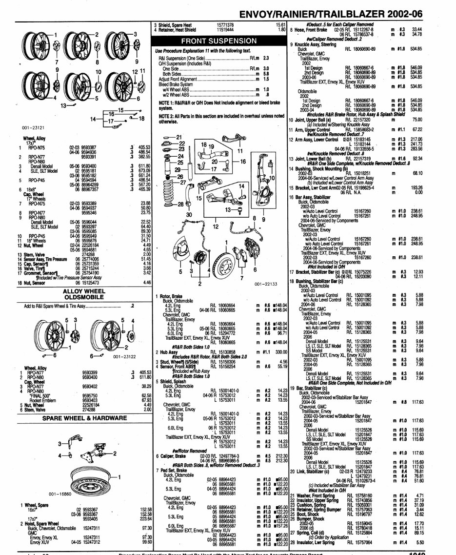 2002-2006 GMC Envoy Parts Catalog preview img 9