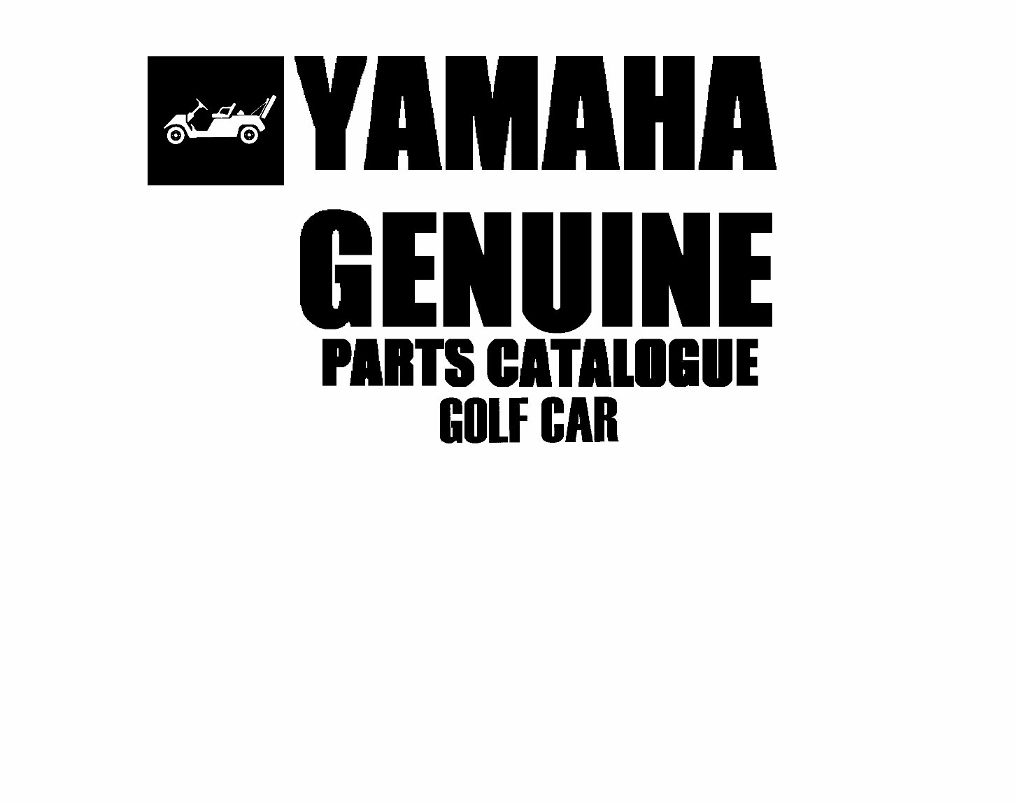 YAMAHA G3 GOLF CART Replacement Parts Manual preview img 1