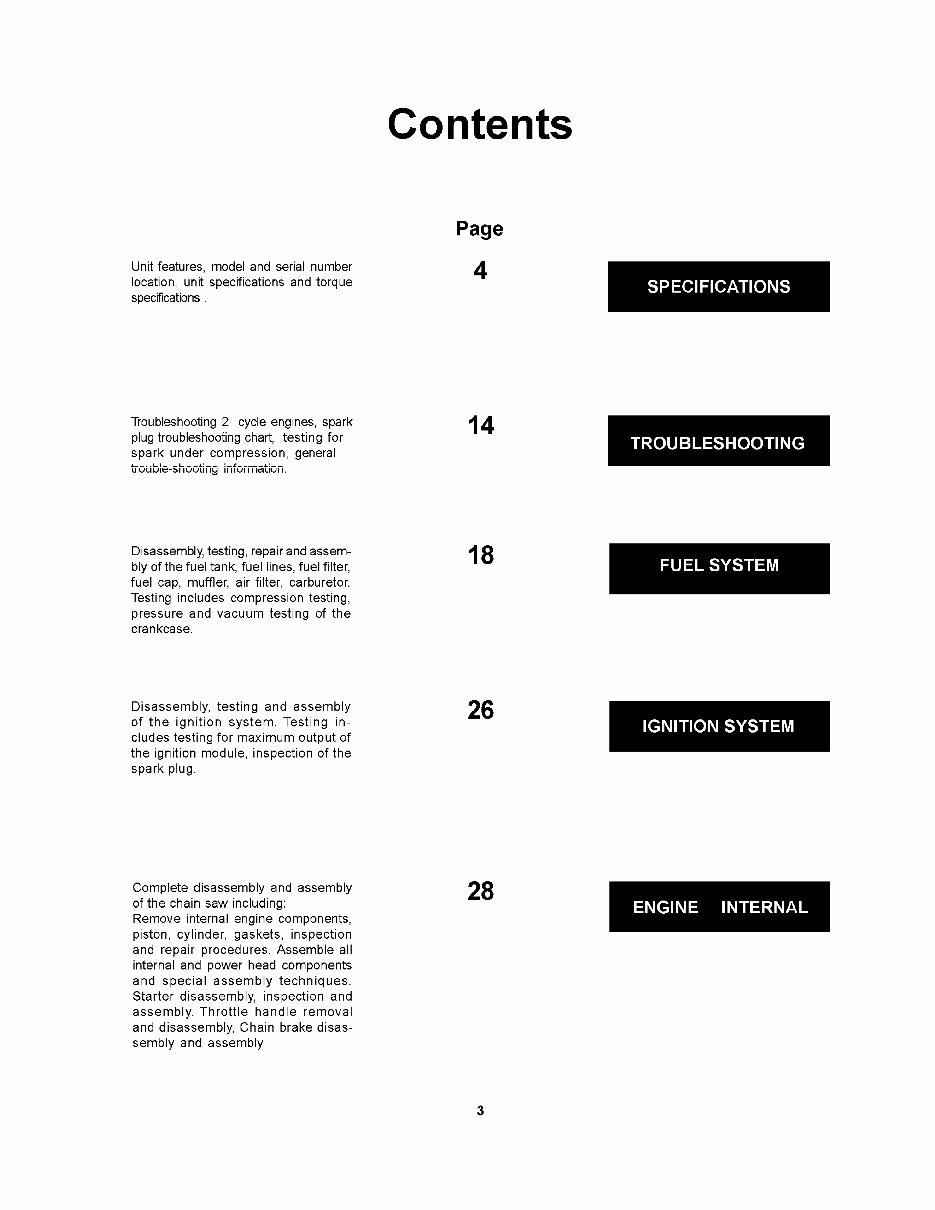 HOMELITE CHAIN SAWS MASTER Service/Repair Manual preview img 3