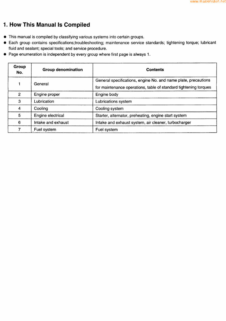 HYUNDAI D4A D4D D4DA D4AK Engine Service / Repair / Workshop Shop Manual * BEST * !! preview img 2