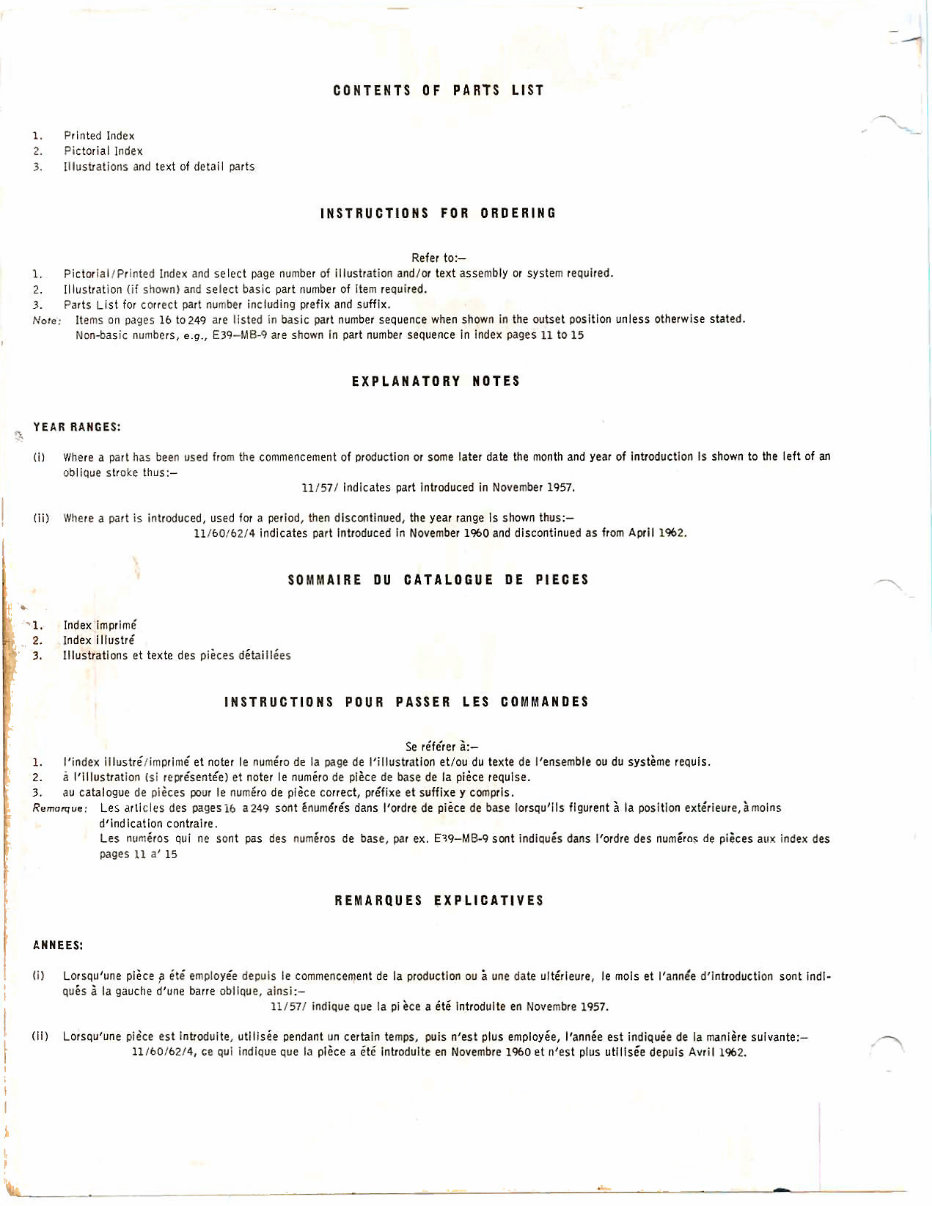 1952-1964 Fordson Major / Super Major Tractors Parts Catalog preview img 2