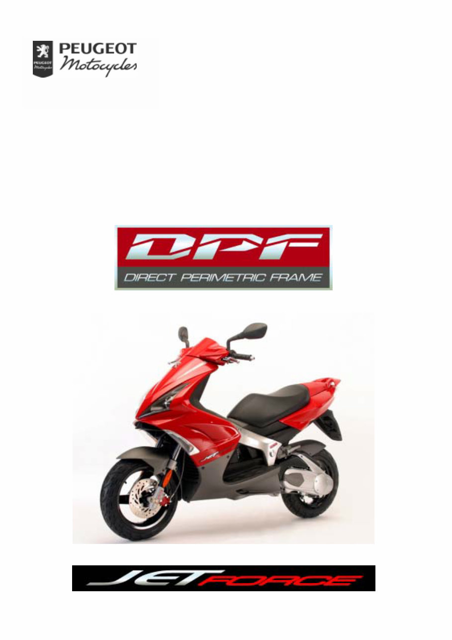 PEUGEOT JETFORCE 50CC 125CC Full Service & Repair Manual preview img 1