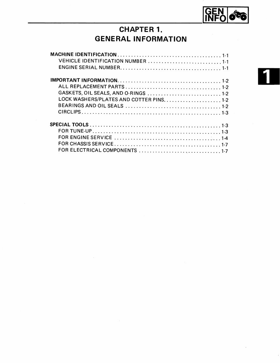 Yamaha Badger 80 service manual repair 1985-1988 YFM80 preview img 3