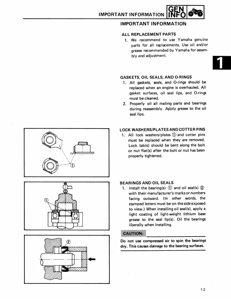 Yamaha Badger 80 service manual repair 1985-1988 YFM80 preview img 5