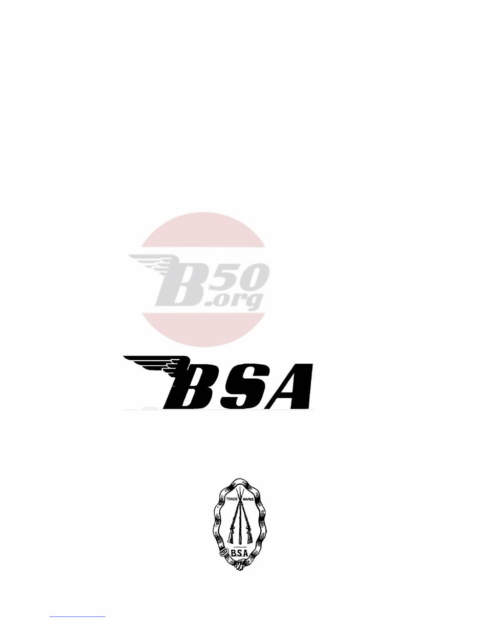BSA M 20 Maintenance and Owners Manual preview img 1