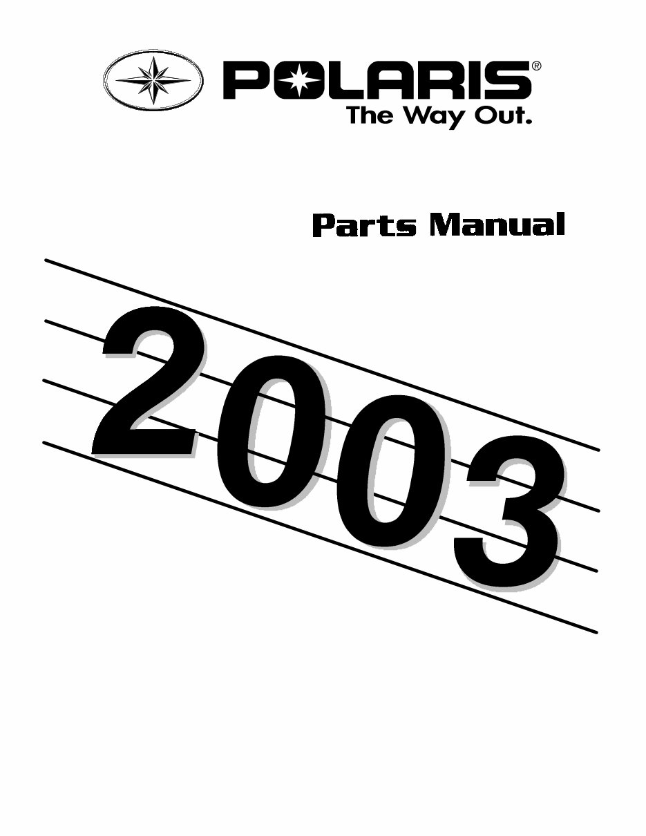 2003 Polaris Ranger 500 4x4 Parts Manual preview img 1