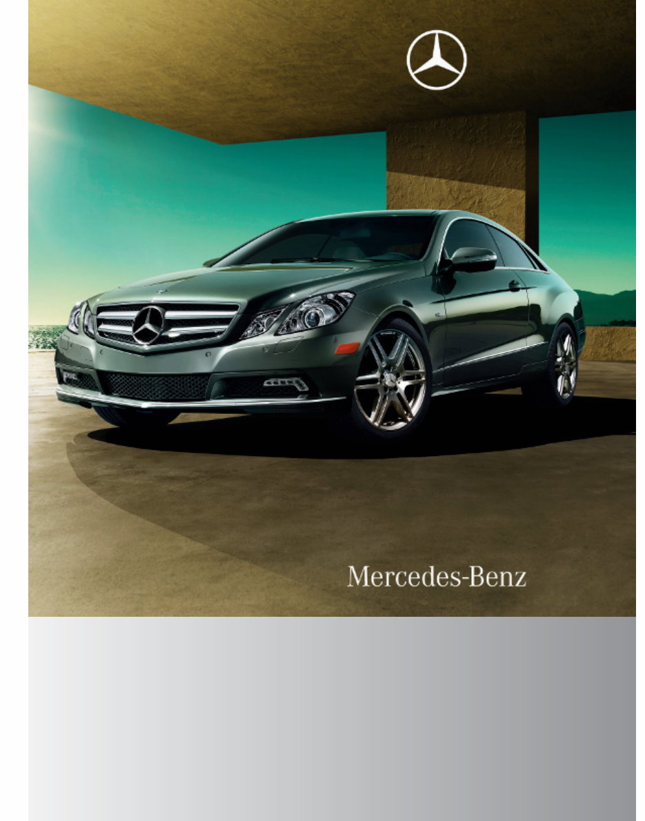 2010 Mercedes-Benz E-Class E550 Luxury Sedan Owners Manual preview img 1
