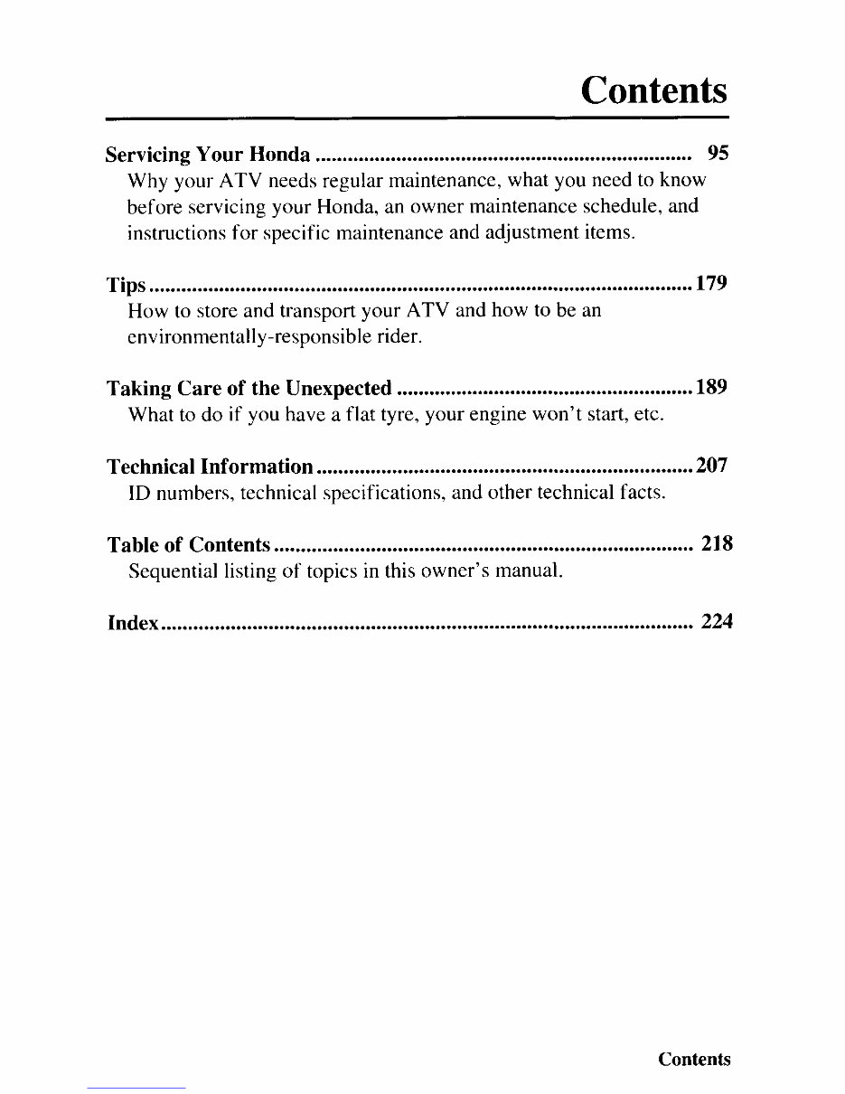 TRX500FA FOURTRAX FOREMAN RUBICON YEAR 2002 Owners Manual preview img 9