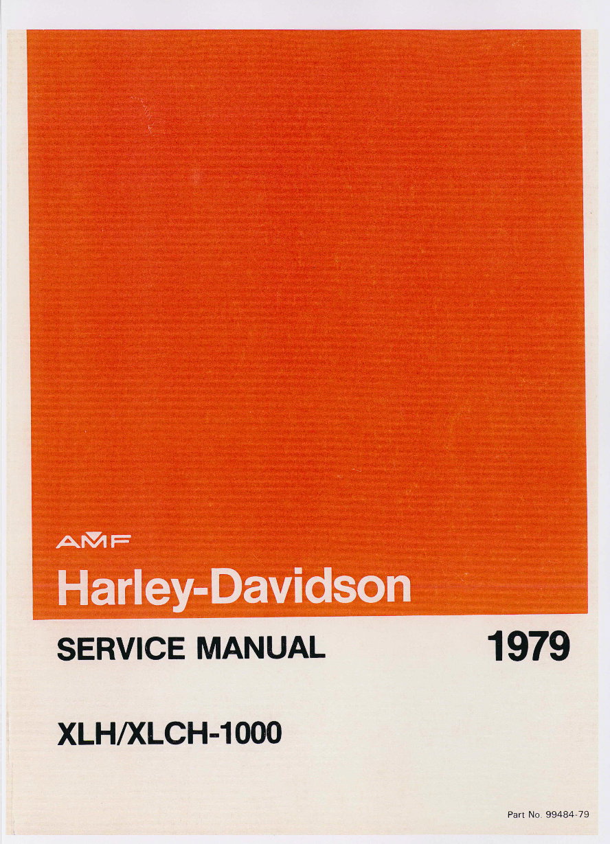 1979 HARLEY DAVIDSON XLH / XLCH-1000 Motorcycle Service Manual preview img 1
