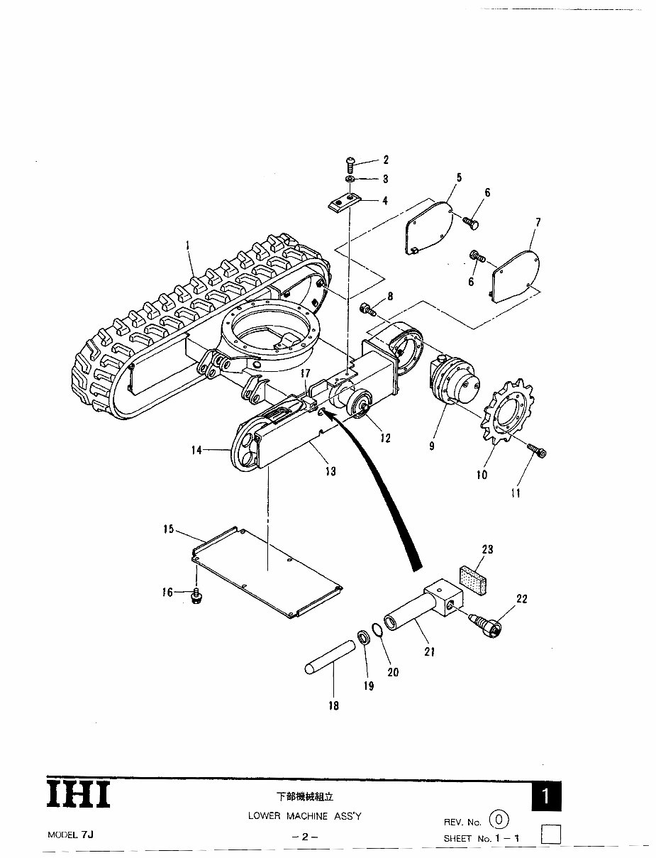 IHI 7J Mini Excavator Parts Catalogue preview img 8