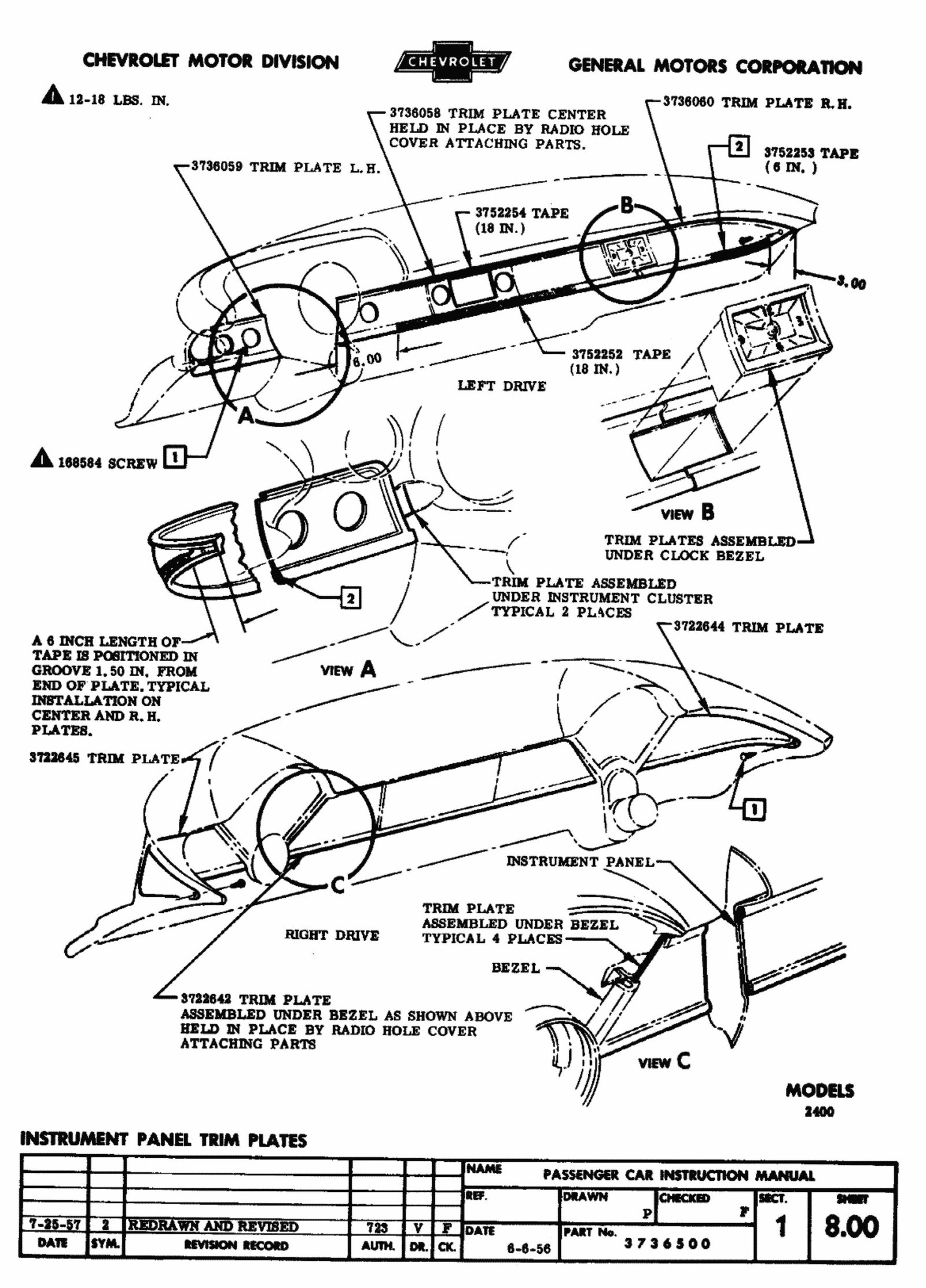 1957 Chevrolet Passenger Cars Assembly Manual preview img 9